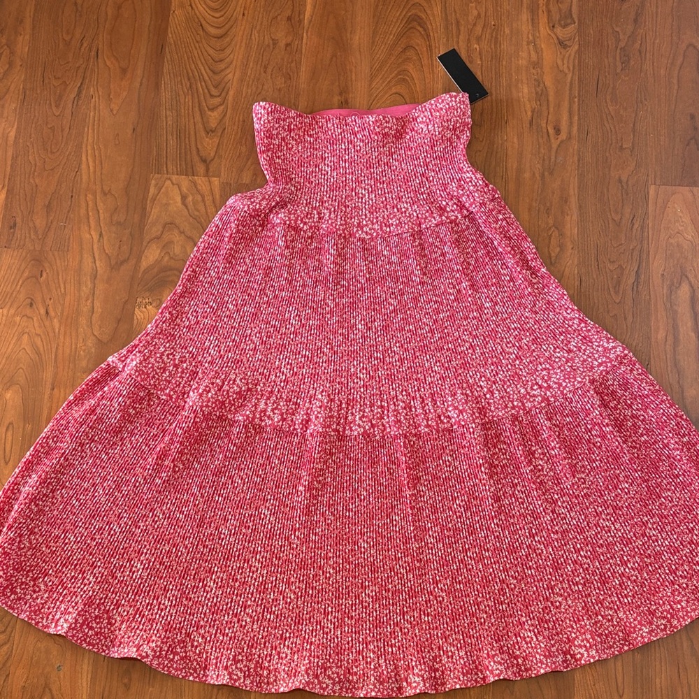 Pink Floral Skirt
